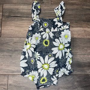 Sparkle detail romper - daisies!